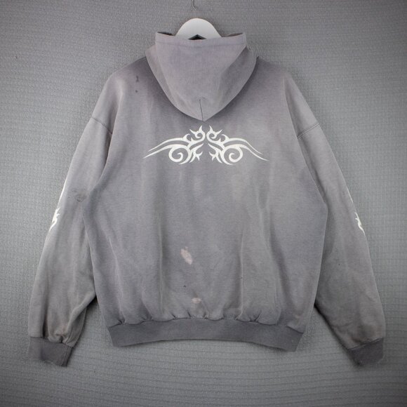 Vintage Reflex Tribal Sunfaded Distressed Zip Up Canada Made - Picture 3 of 8